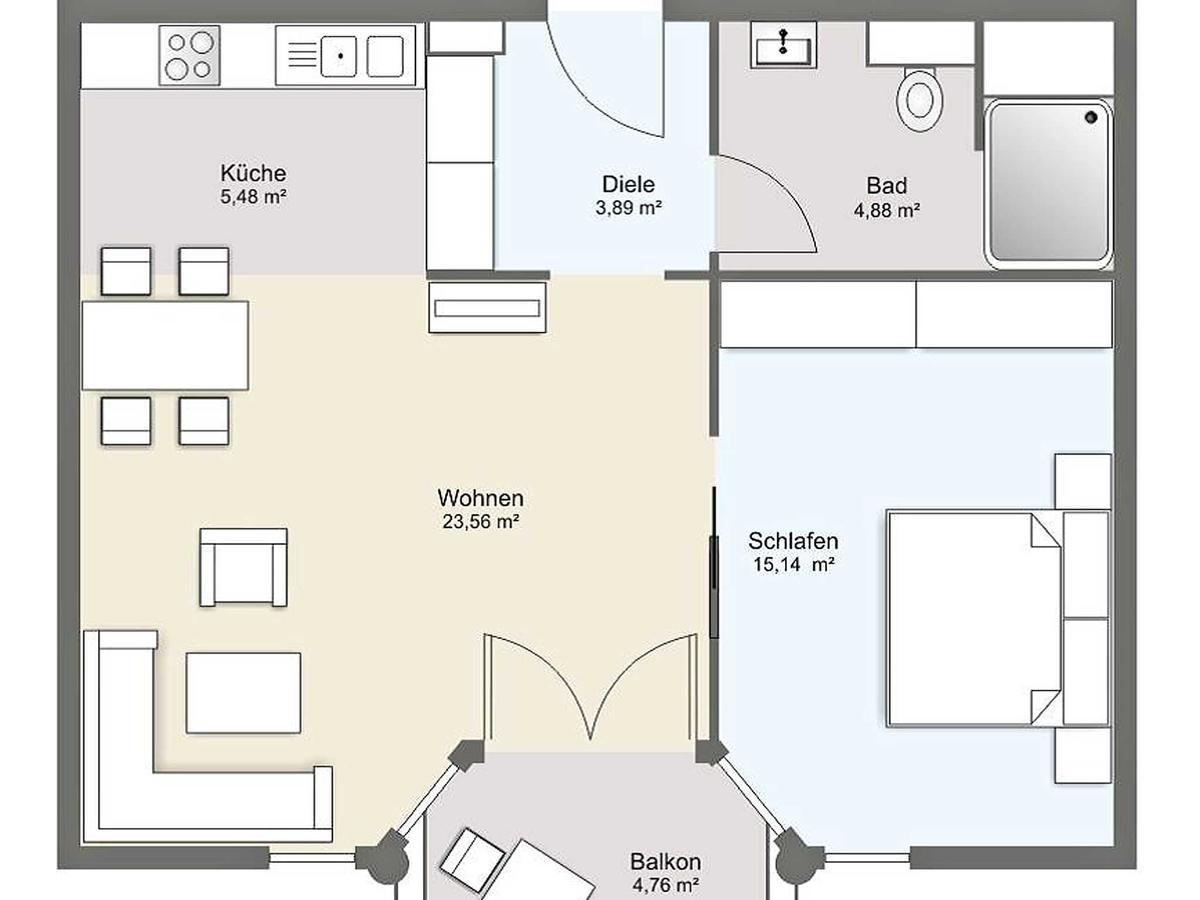 Residenz Bel Vital In - Wg21 Mit Balkon Und Seitlichem Meerblick Apartment